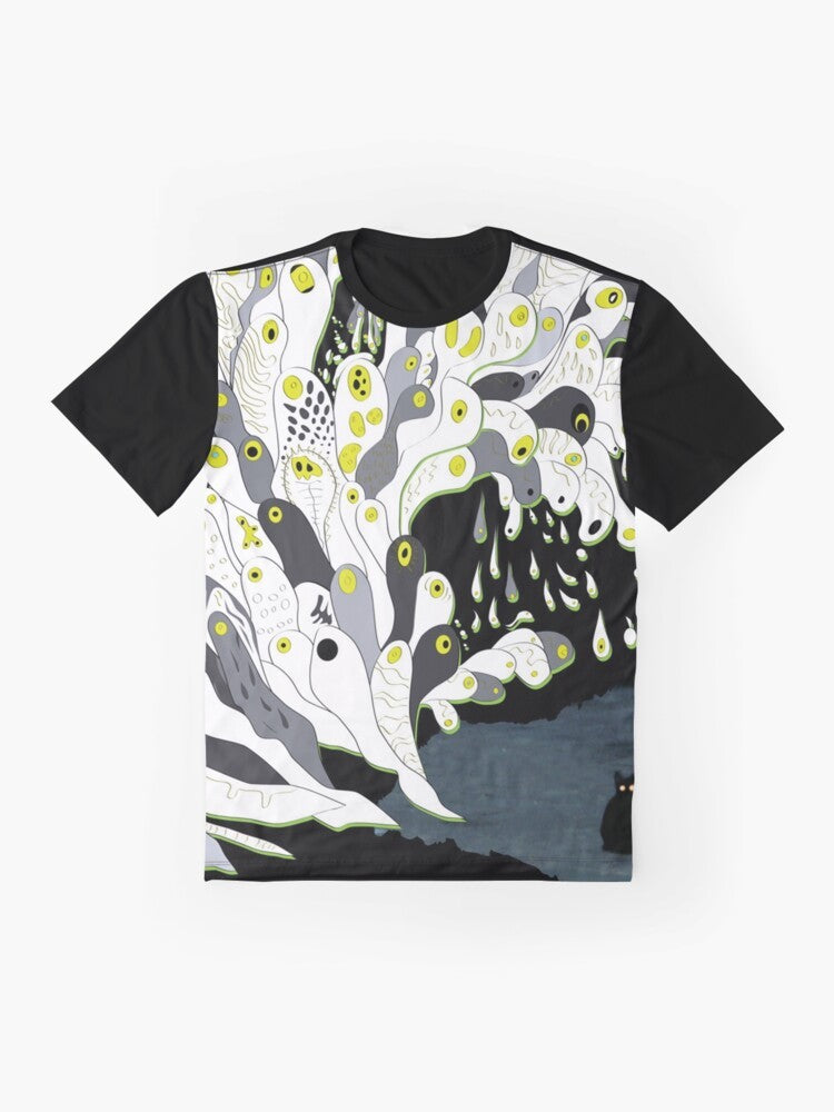 Melt Banana "Fetch" Graphic T-Shirt featuring a Japanese noise band design - Flat lay