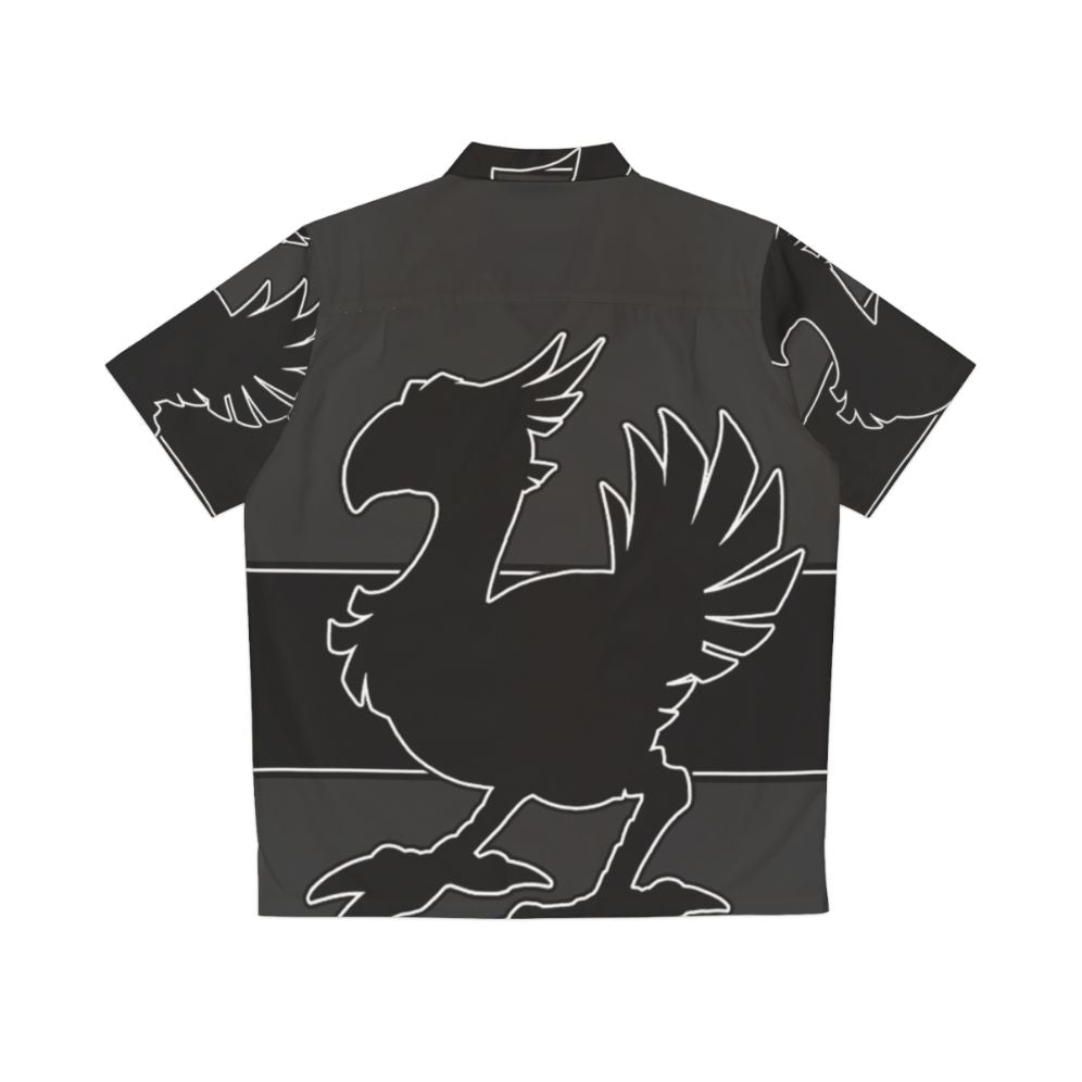 Chocobo Black Hawaiian Shirt - Back