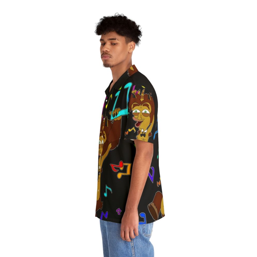 Big Mouth Maury Music Hawaiian Shirt 2 featuring the hormone monster from the Netflix comedy series - People Left