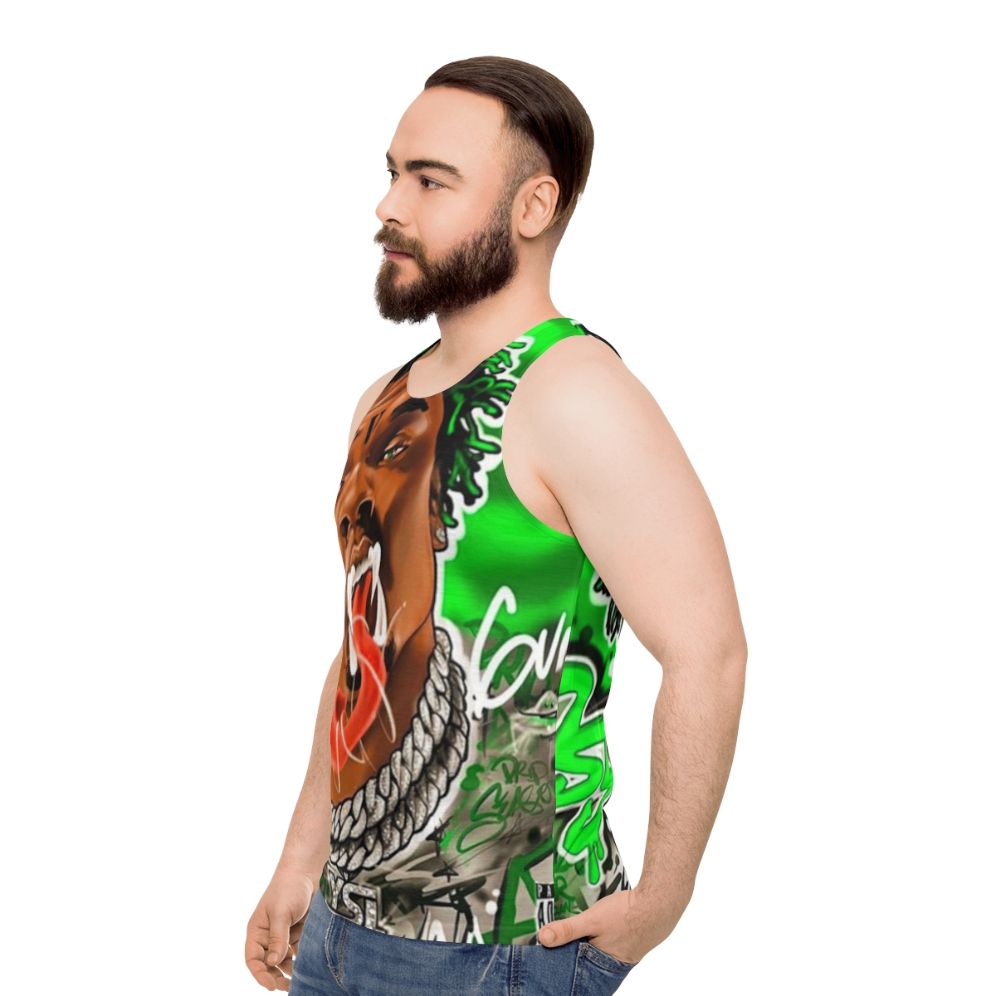 Unisex Hip Hop Drip Season Tank Top - men side