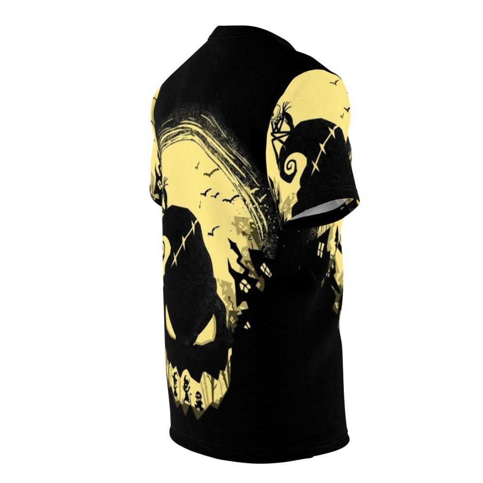 Spooky Jack Skellington graphic t-shirt inspired by the Nightmare Before Christmas - men right