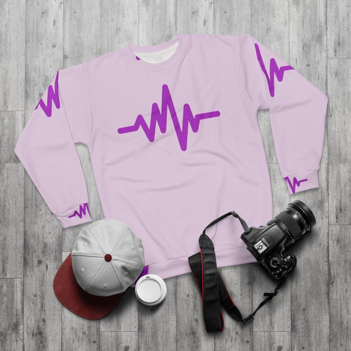 Music Sweatshirt for Band and Movie Lovers - flat lay