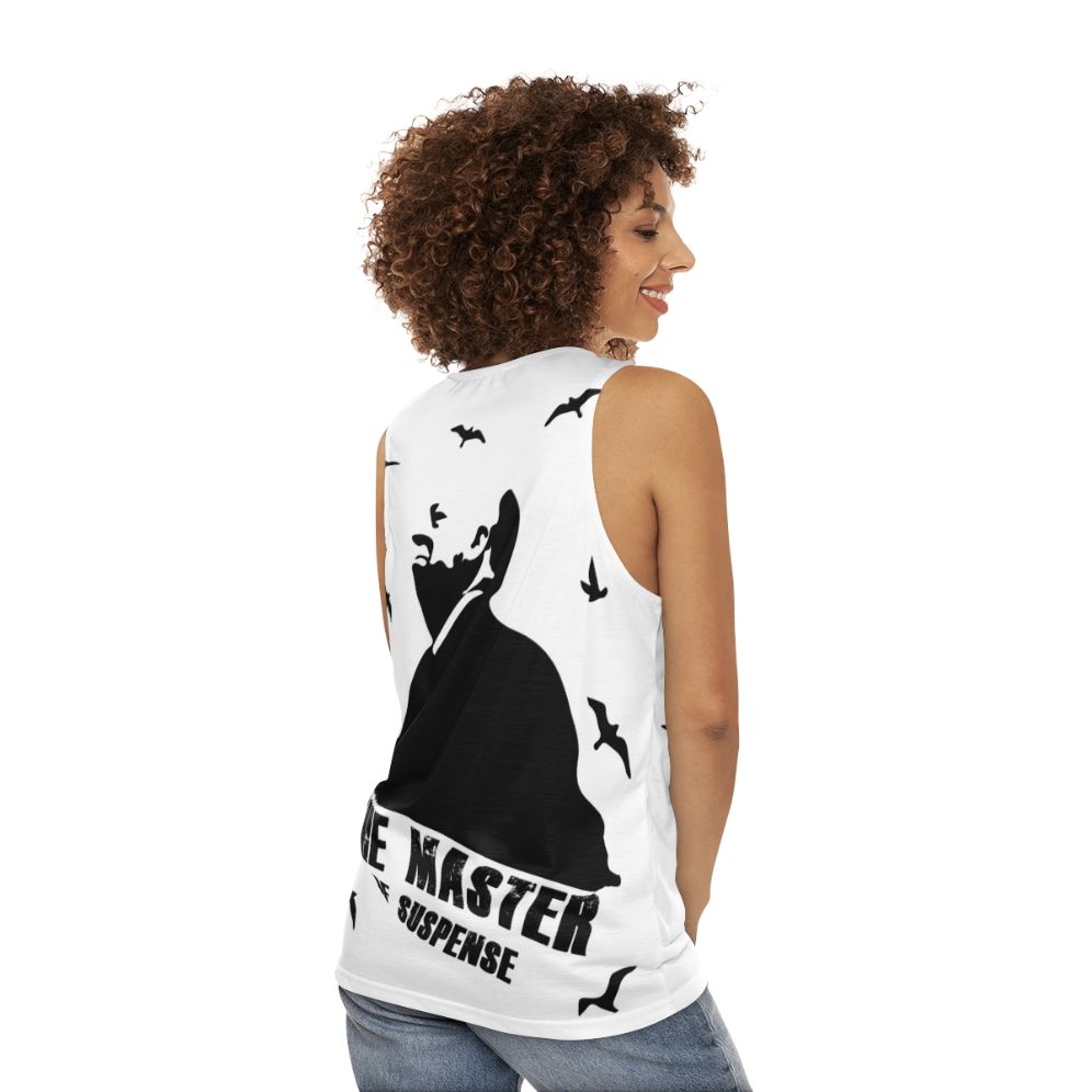 Alfred Hitchcock Master of Suspense Unisex Tank Top - women back