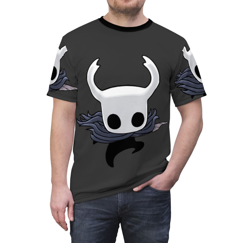 Hollow Knight Inspired Attack T-shirt with Detailed Artwork - men front