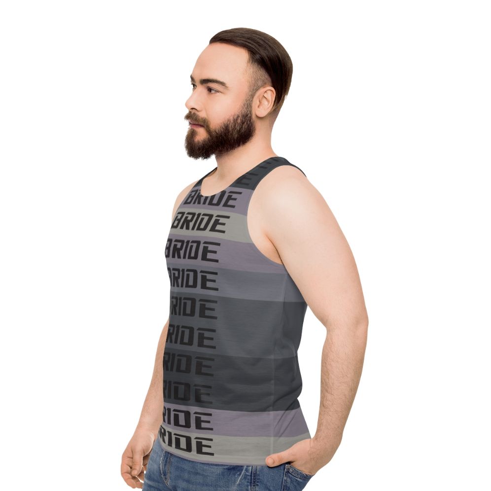 Bride JDM Material Unisex Tank Top - men side