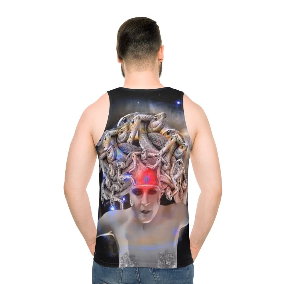 Medusa Unisex Fantasy Tank Top - men back