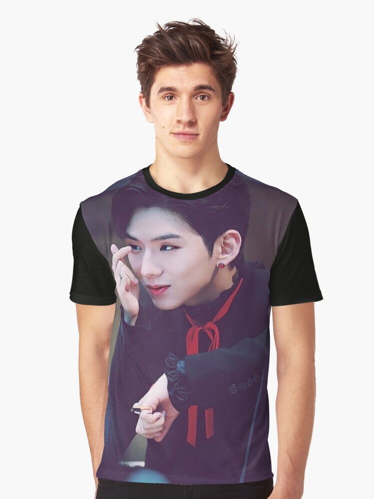 Kihyun of Monsta X Graphic T-Shirt for K-pop Fans - Men