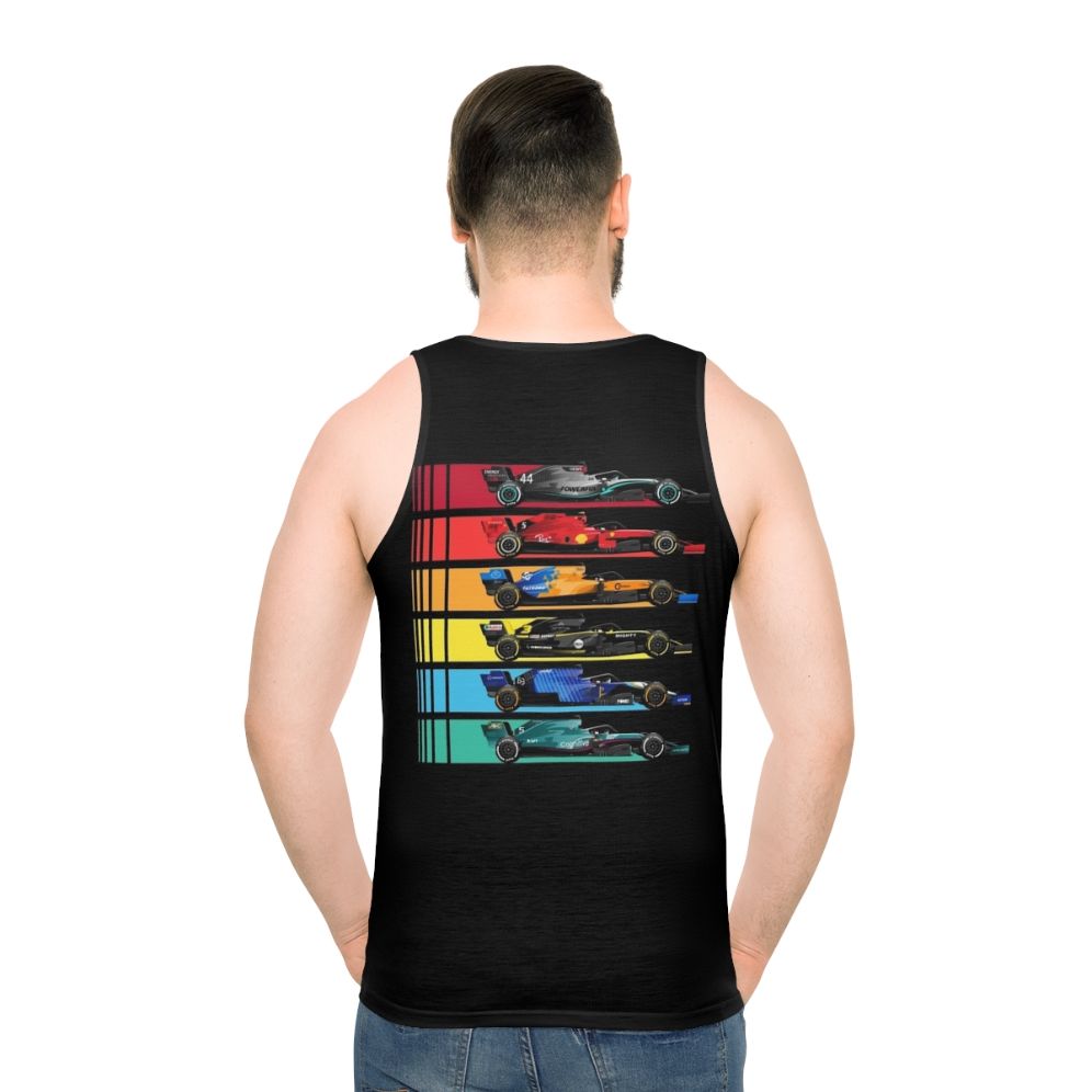 Formula One Racing Cars 2023 Unisex Tank Top - men back