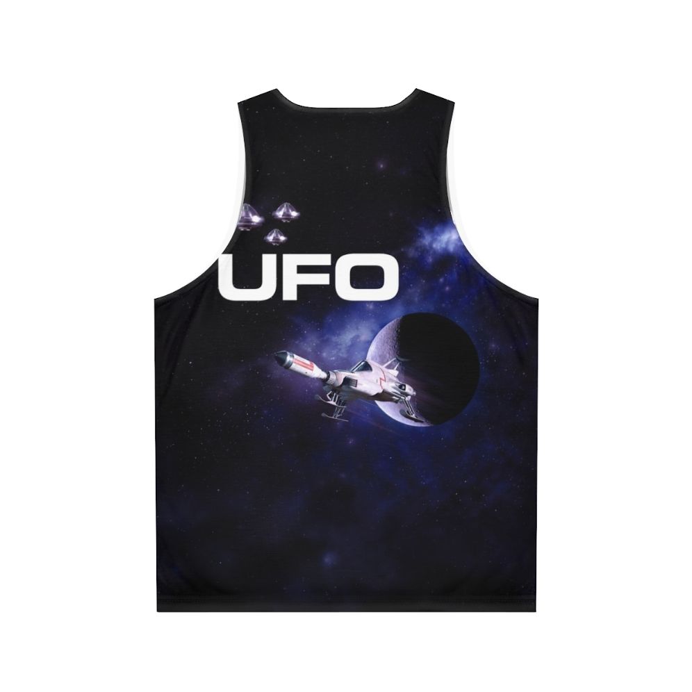 Unisex UFO 2 space themed tank top - Back