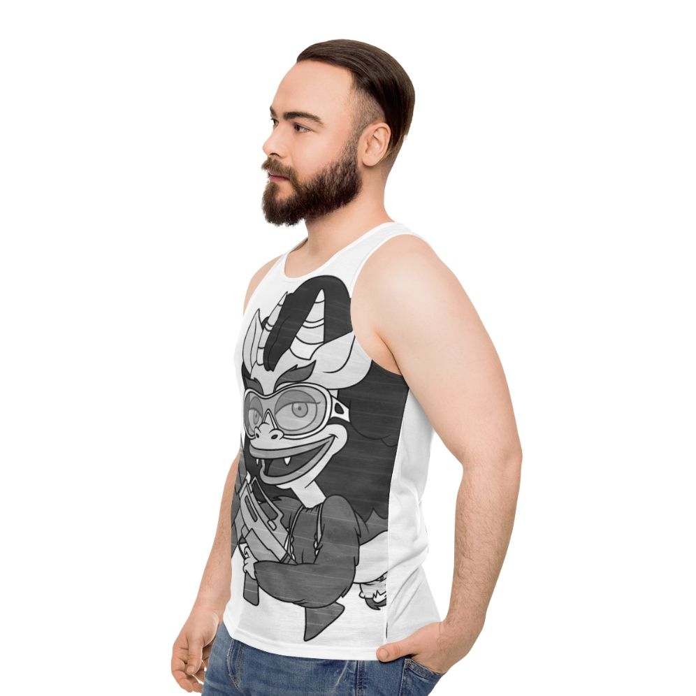 Big Mouth Connie Unisex Tank Top - men side