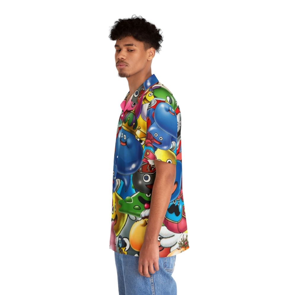 Dragon Quest Slimes Hawaiian Shirt - People Left