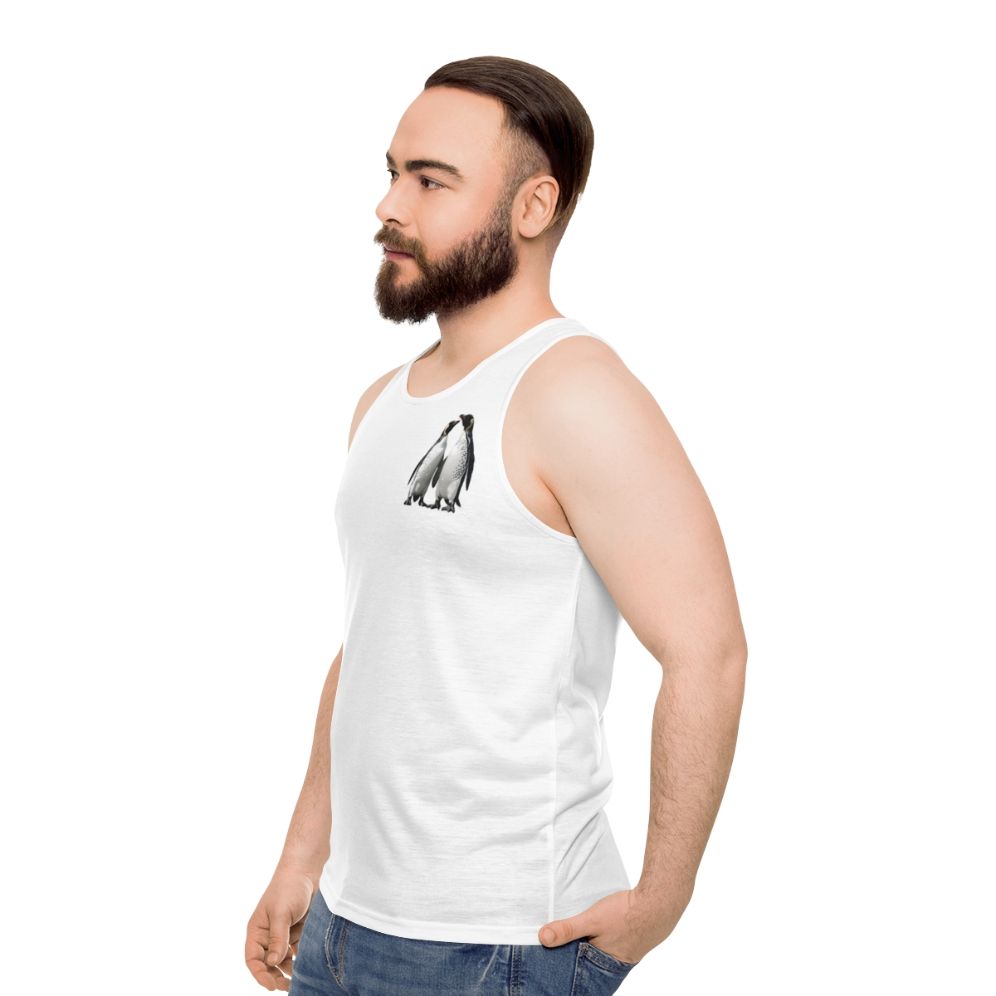 Penguins Unisex Tank Top - men side