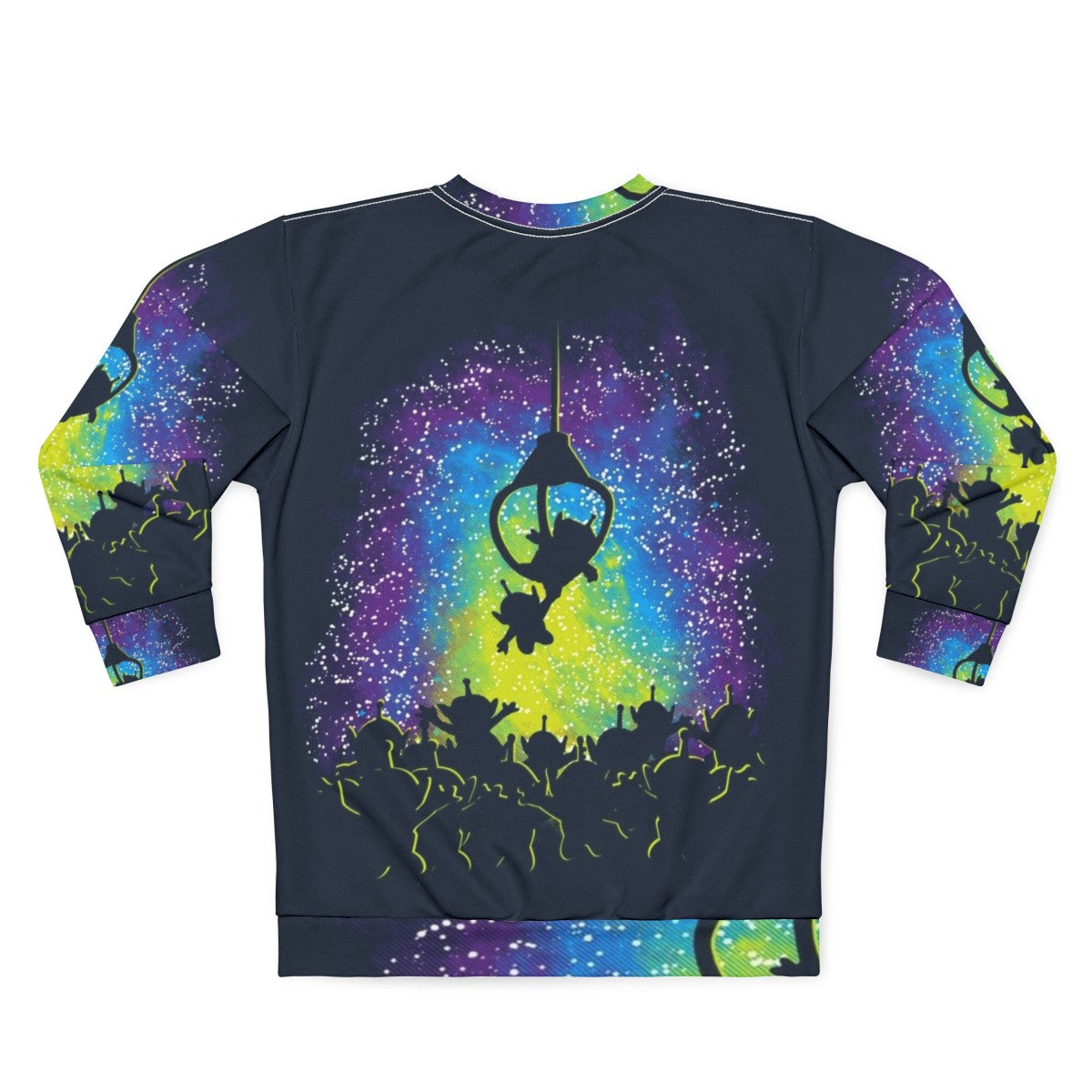 Master Sweatshirt with vibrant space and alien design - Back