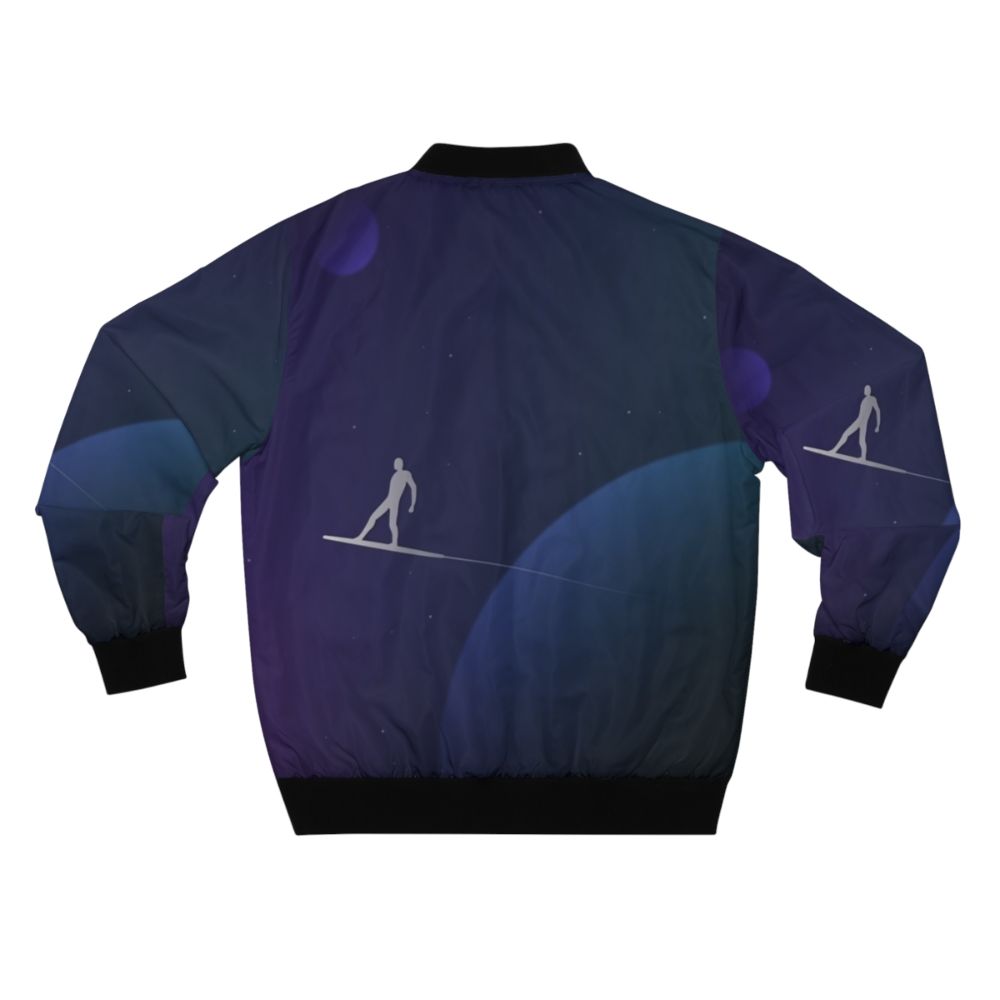 Silver Surfer Minimal Design Bomber Jacket - Back