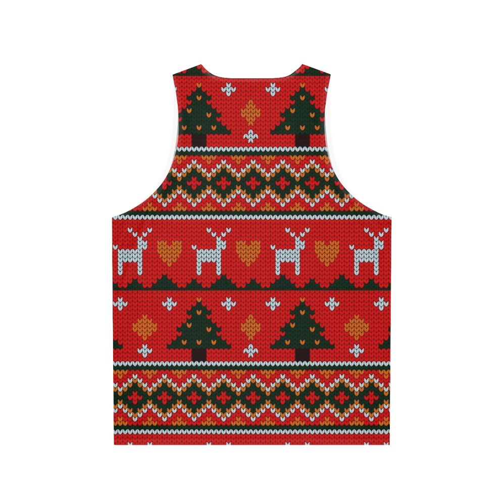 Cozy Christmas knit tank top - Back