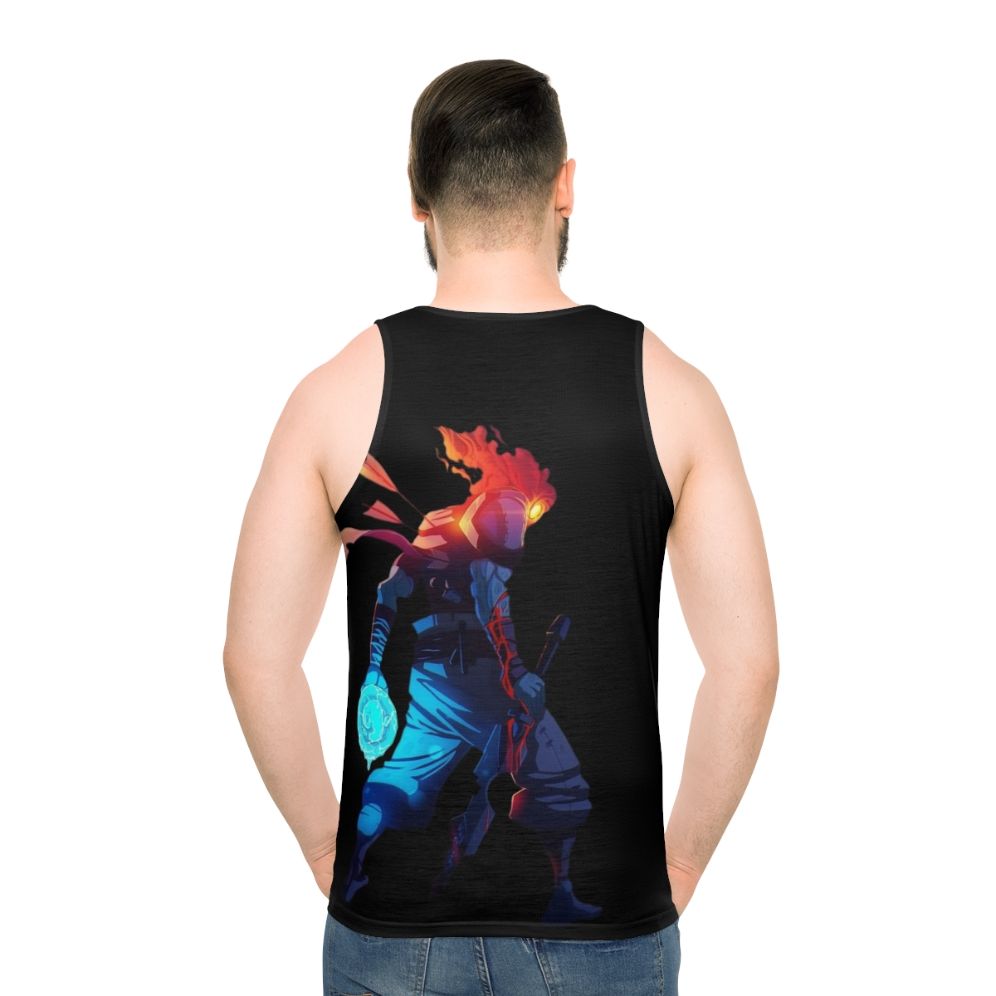 Dead Cells character design unisex tank top - men back