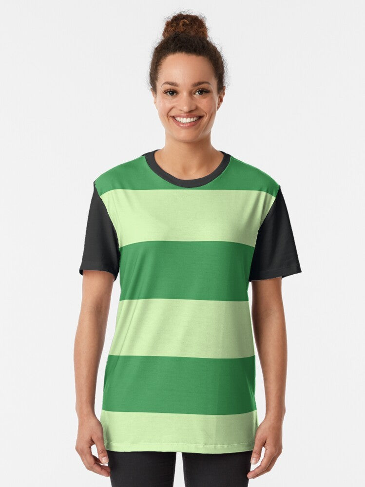 Blues Clues green graphic t-shirt featuring the iconic cartoon characters and logo - Women