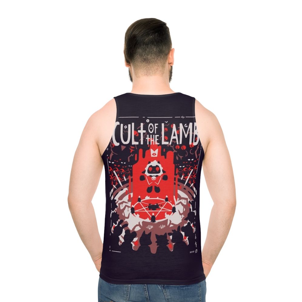 Cult of the Lamb unisex tank top - men back