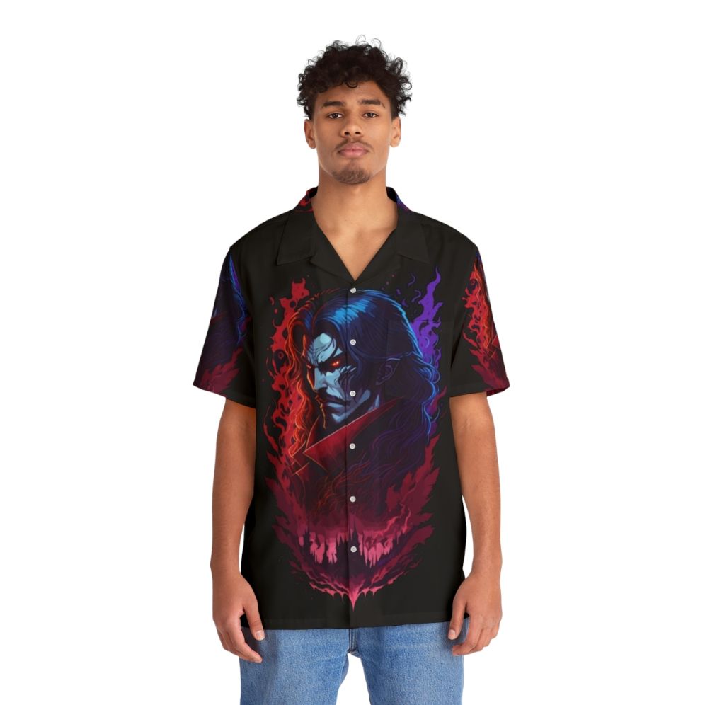 Castlevania Lord Dracula Hawaiian Shirt - People Front