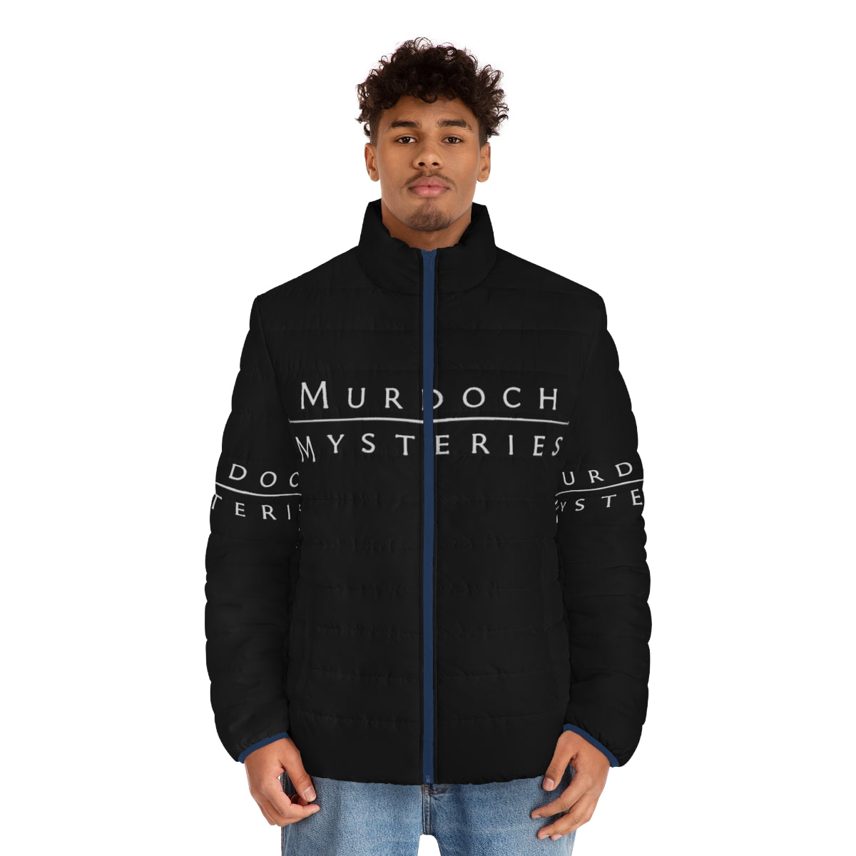 Murdoch Mysteries Detective TV Show Puffer Jacket with Logo - men front