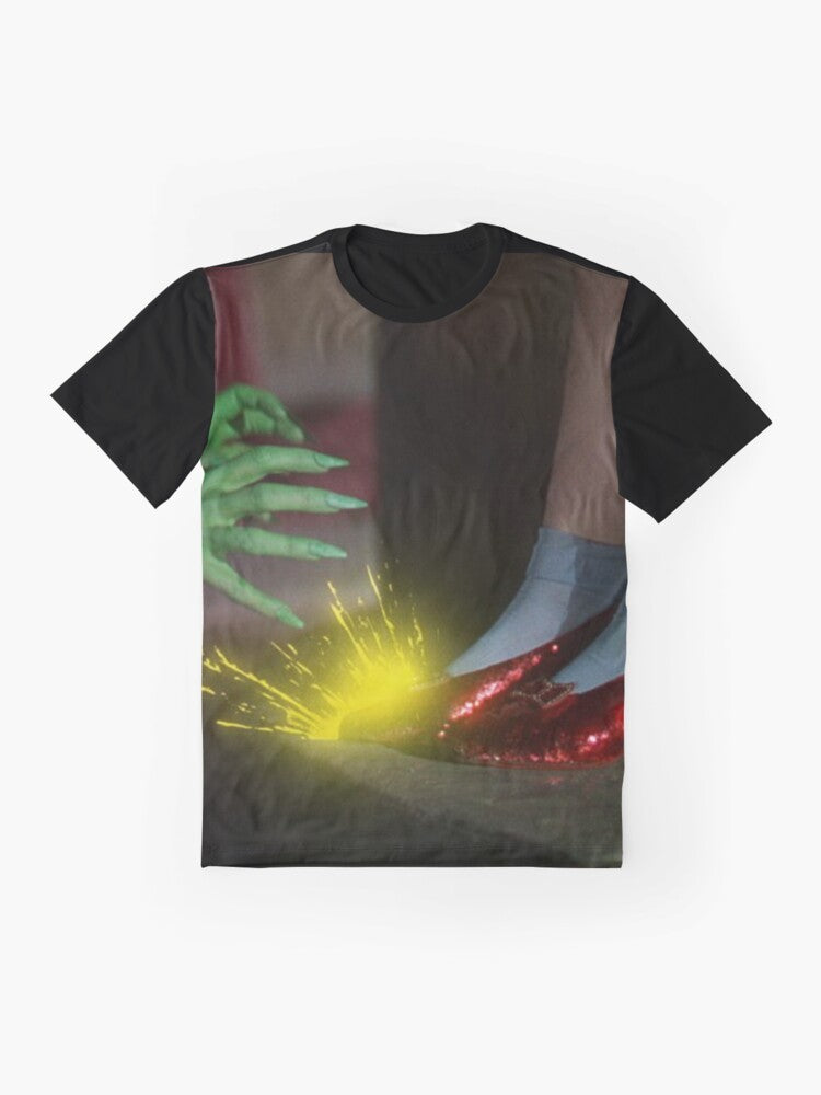 The Wizard of Oz Ruby Slippers Scene Graphic T-Shirt - Flat lay