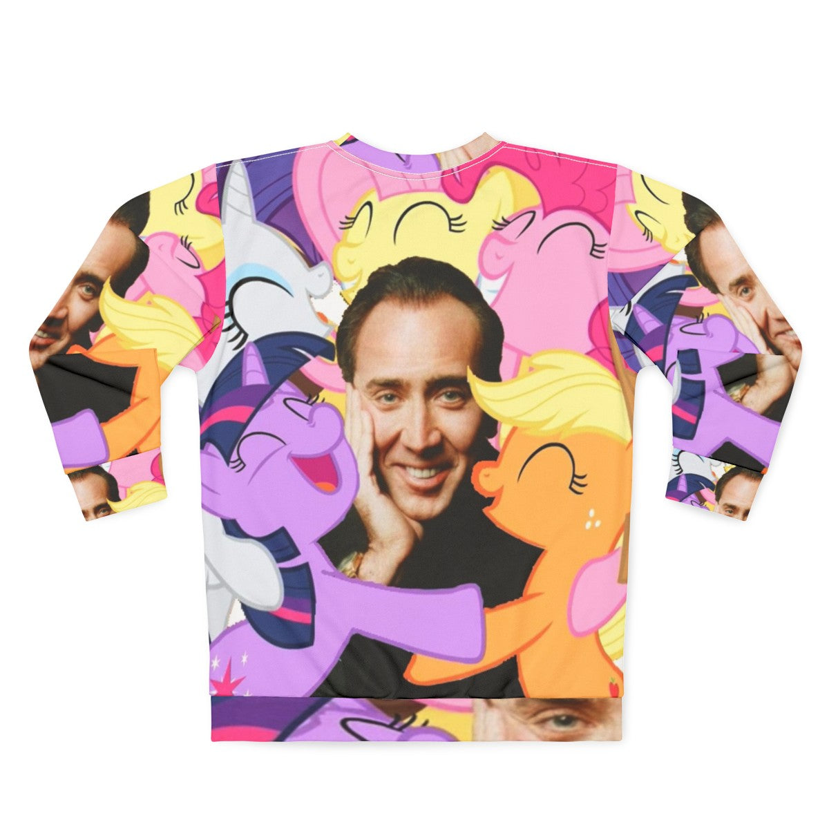 Nicolas Cage 'Nic And His Girls' custom graphic sweatshirt - Back