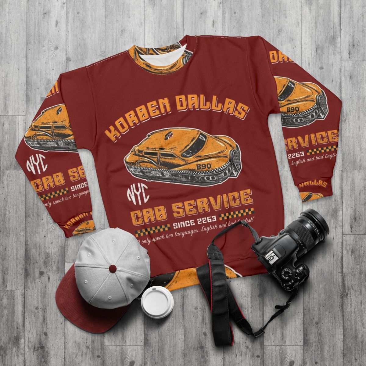 Korben Dallas Sci-Fi Sweatshirt - flat lay