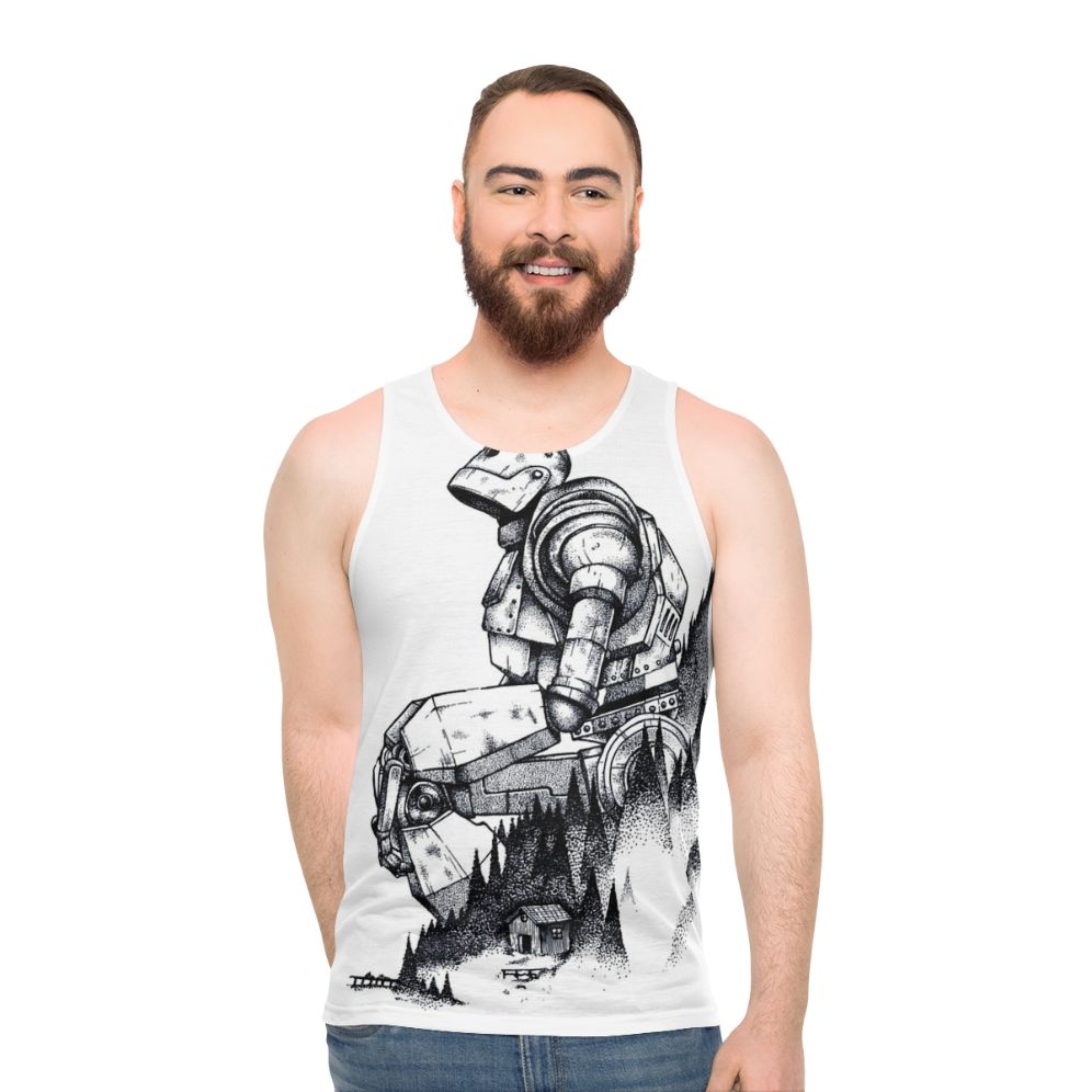 Iron Giant superhero robot movie inspired unisex tank top - men