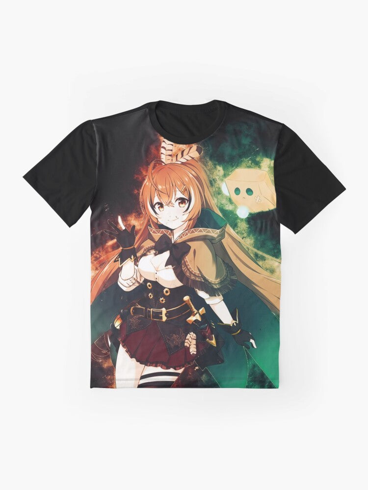 Nanashi Mumei from the Hololive Council virtual youtuber group on a graphic t-shirt design - Flat lay