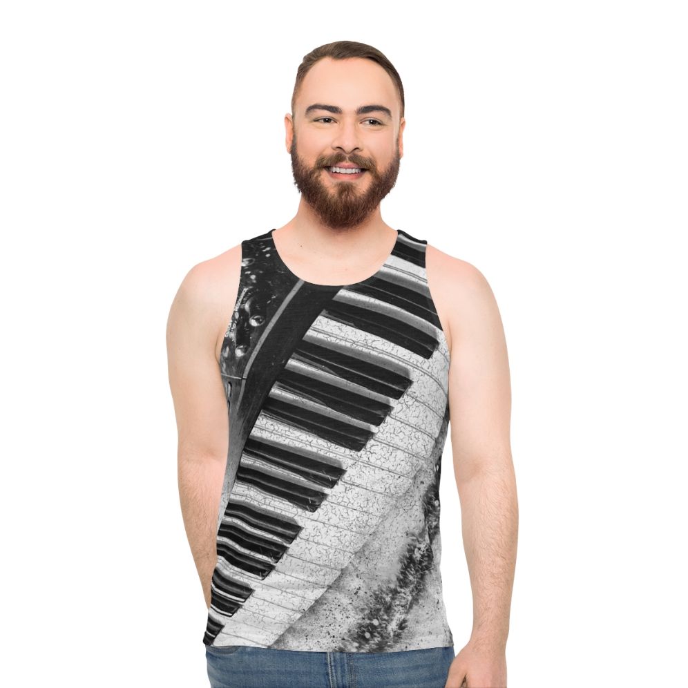 Minimalist synth power unisex tank top - men