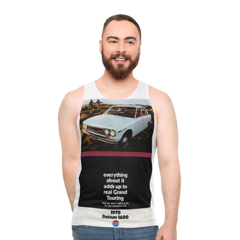 Vintage Datsun 1600 unisex tank top - men