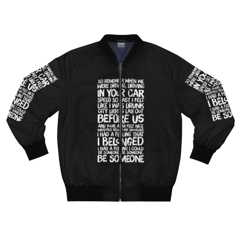 Tracy Chapman "Fast Car" Lyrics Bomber Jacket