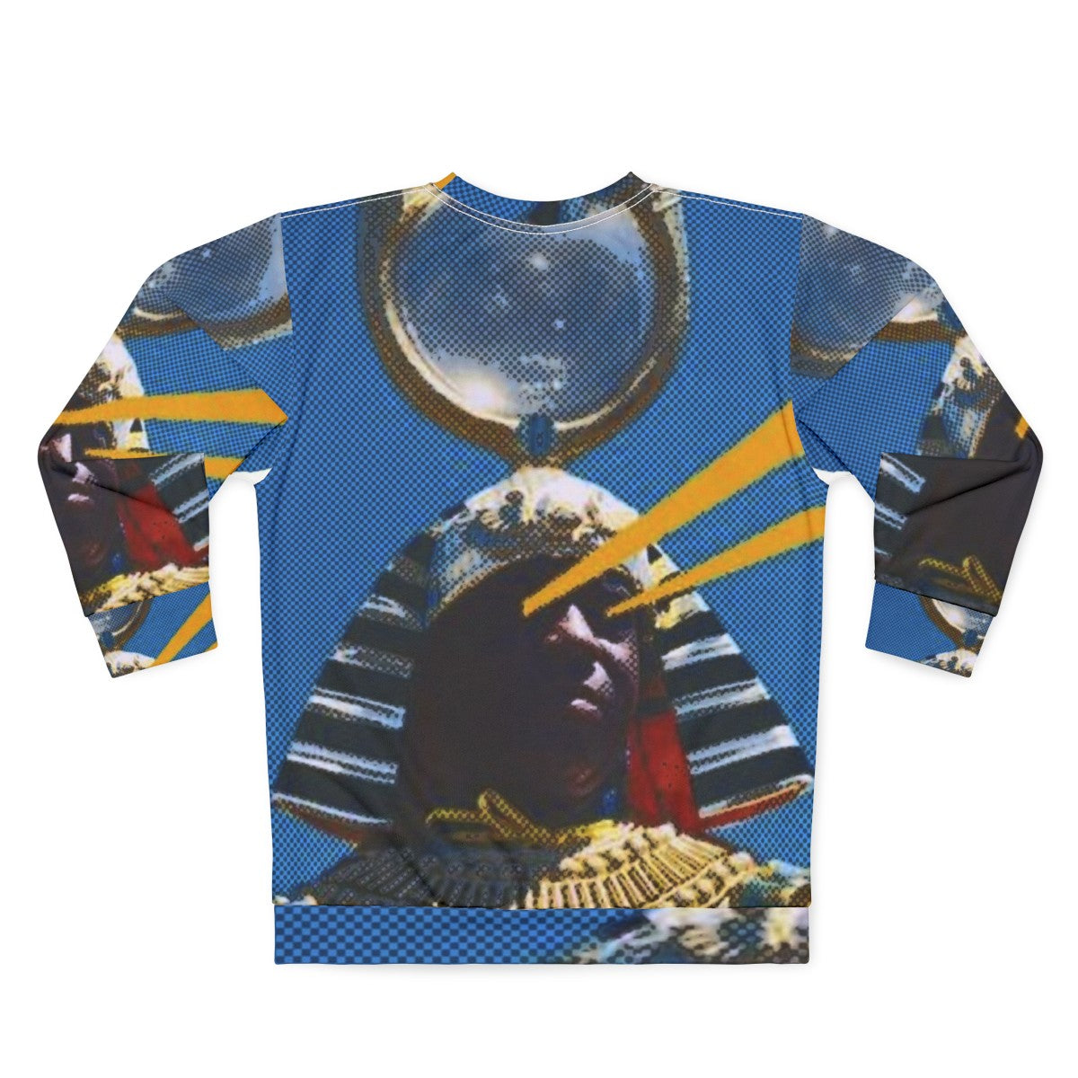 Sun Ra Sweatshirt with Afrofuturist and Cosmic Themes - Back