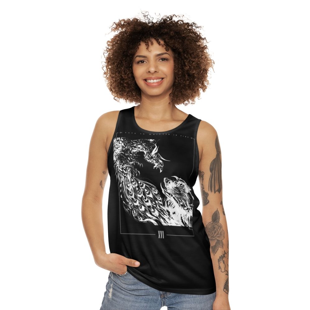 Final Fantasy XVI Fate Monochrome Unisex Tank Top - women