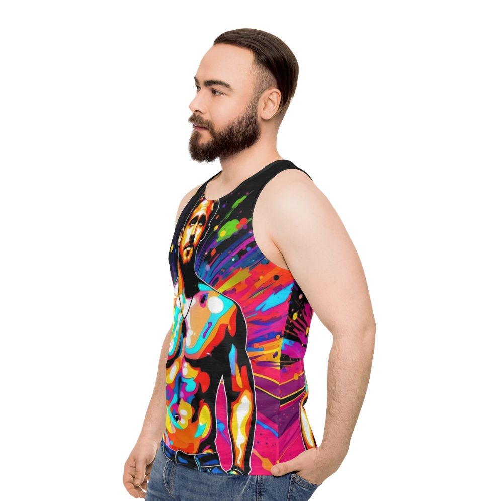 Ryan Gosling Pop Art Unisex Tank Top - men side