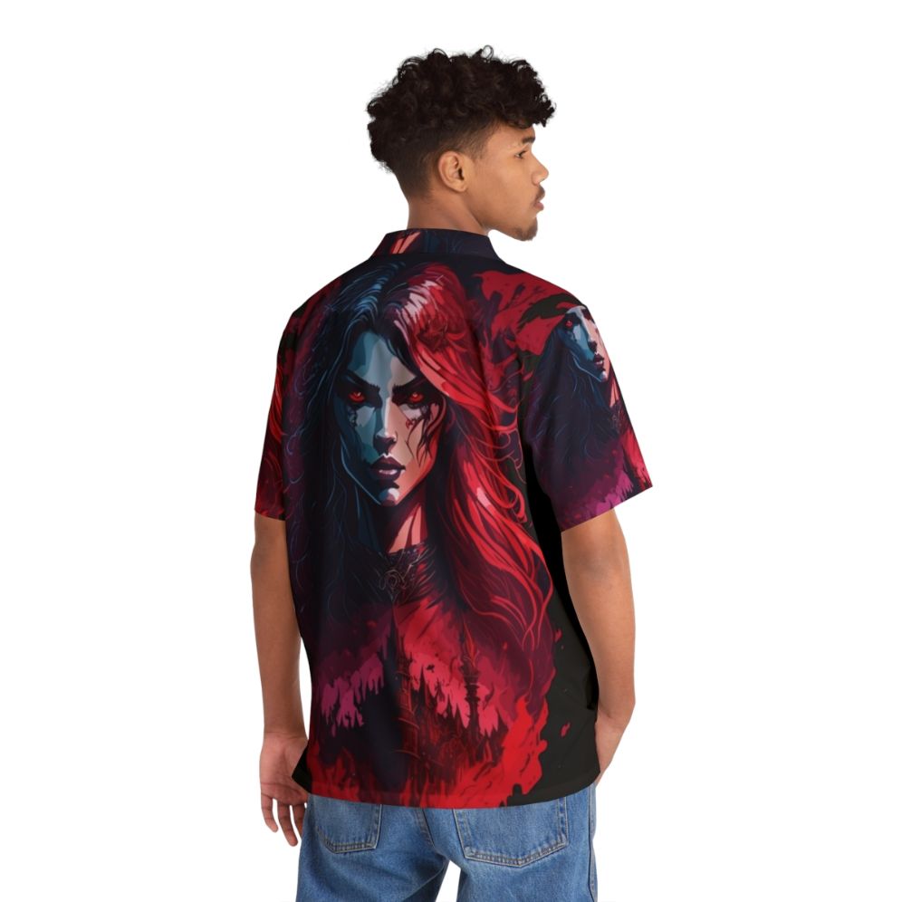 Castlevania Queen Carmilla Hawaiian Shirt - People Back