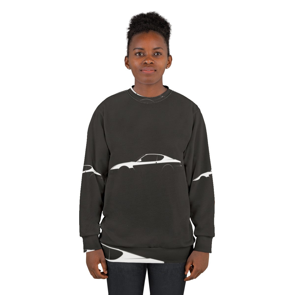 Ferrari 456M GT Silhouette Sports Car Sweatshirt - women