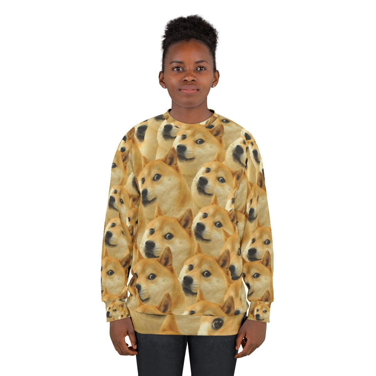 Doge Shiba Inu Meme Sweatshirt - women