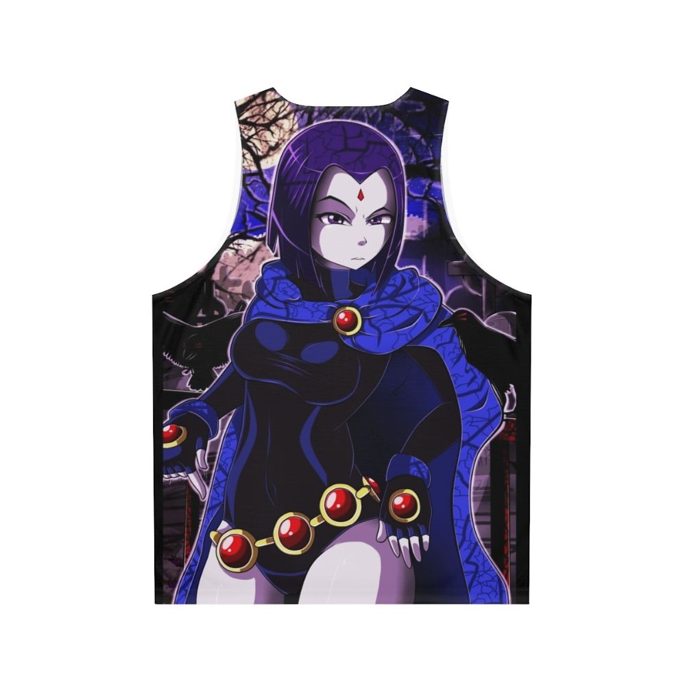 Raven from Teen Titans superhero unisex tank top - Back