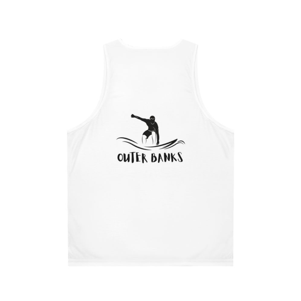 Outer Banks Surf Beach North Carolina Unisex Tank Top - Back