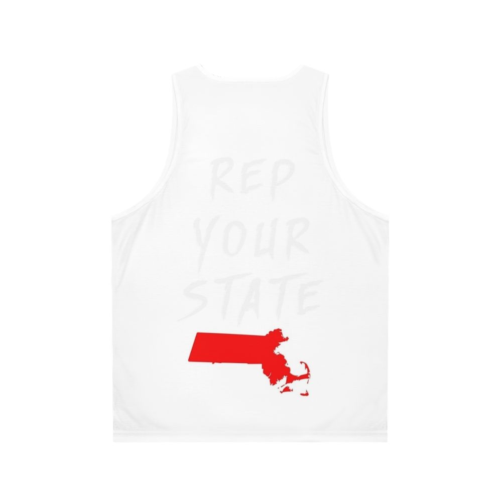 Massachusetts state pride unisex tank top - Back