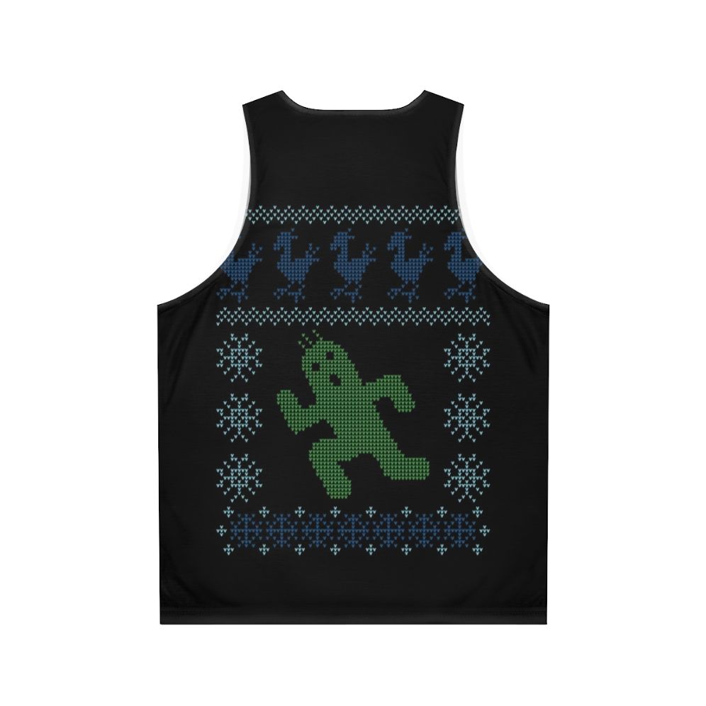 Christmas Cactus Unisex Tank Top - Back