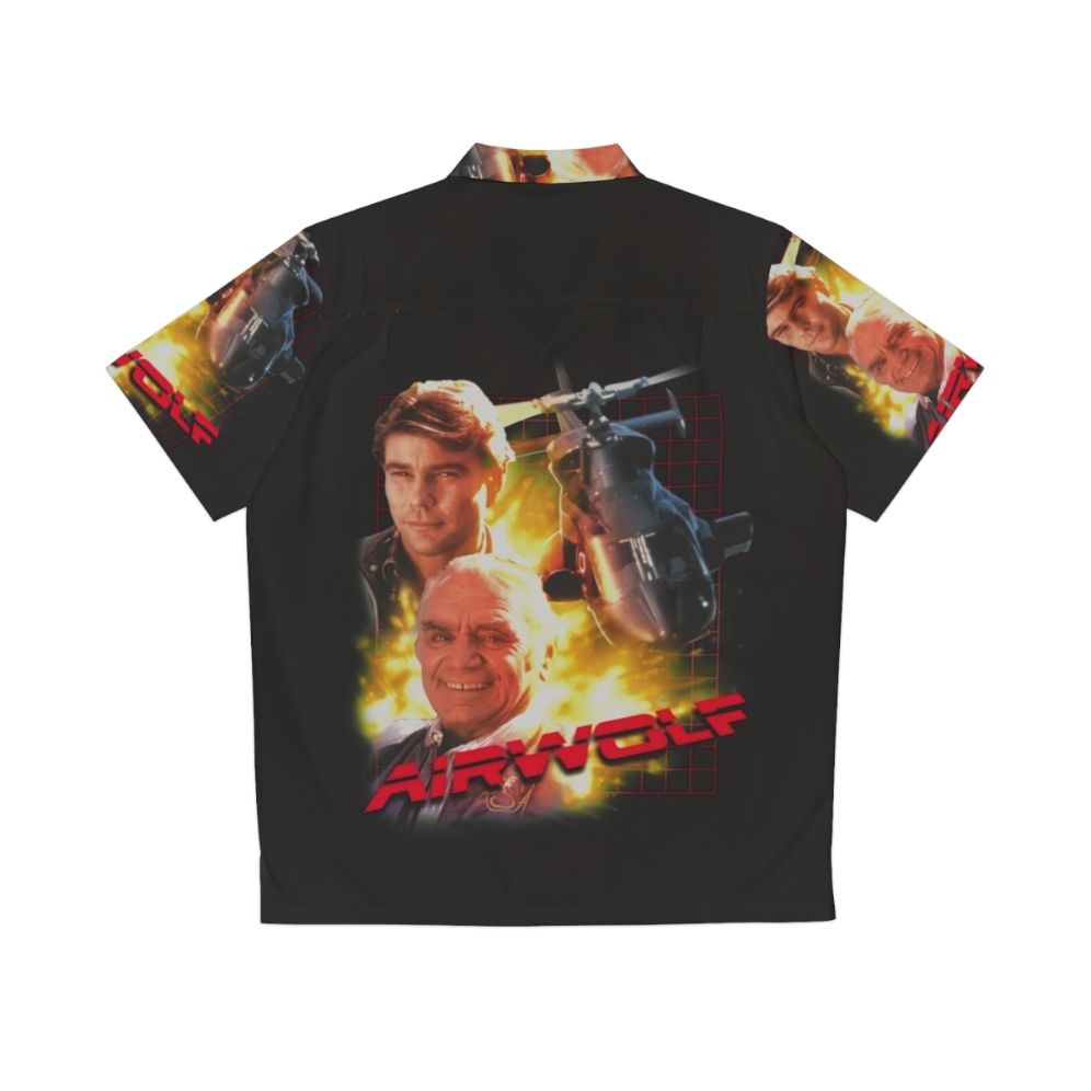 Retro 80s Airwolf Hawaiian Shirt - Back