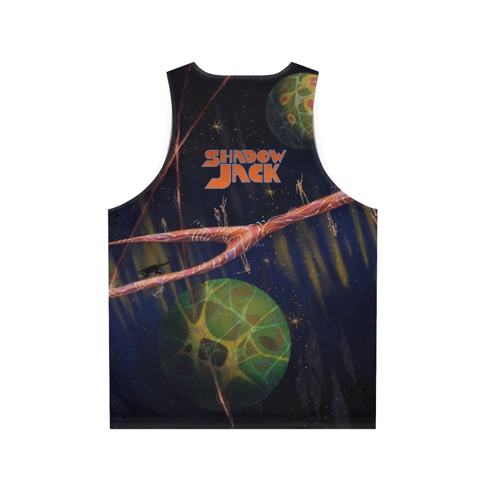 Shadowjack band merchandise unisex tank top with psychedelic space design - Back