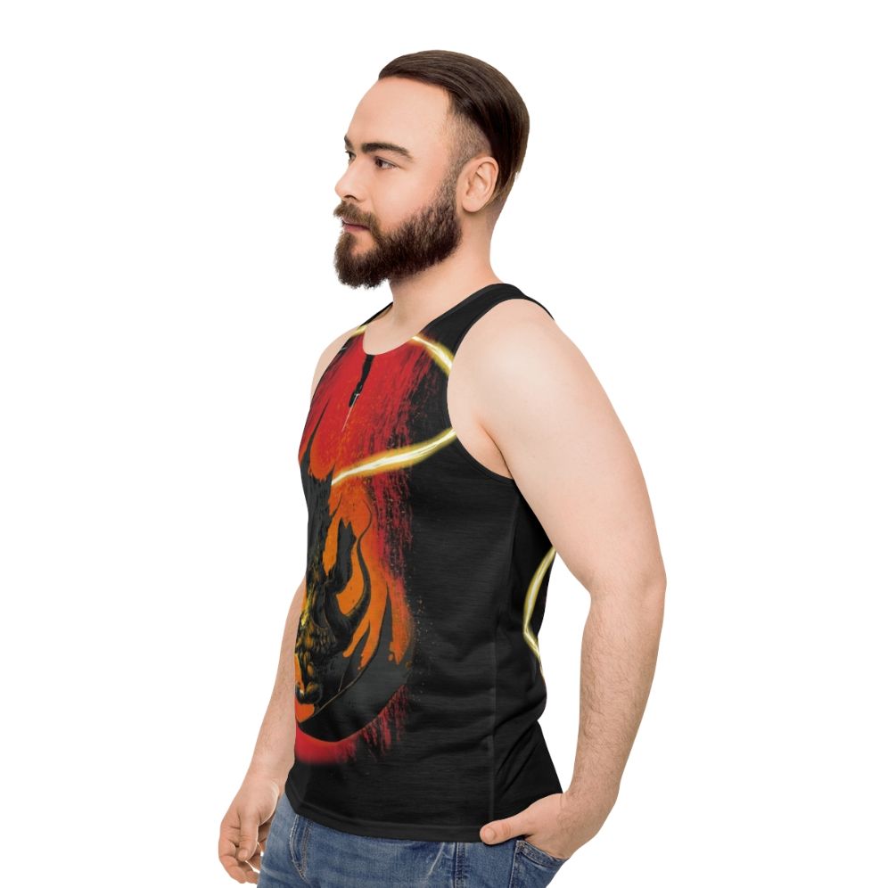 Wizard and Demon Unisex Tank Top - men side