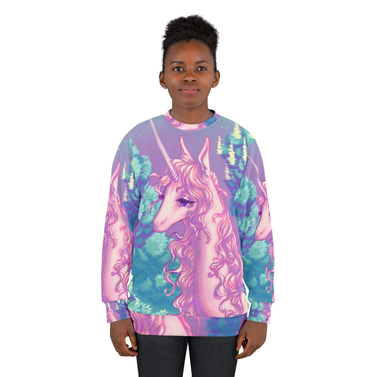 The Last Unicorn Forest Sweatshirt - Retro 80s Unicorn Apparel - women