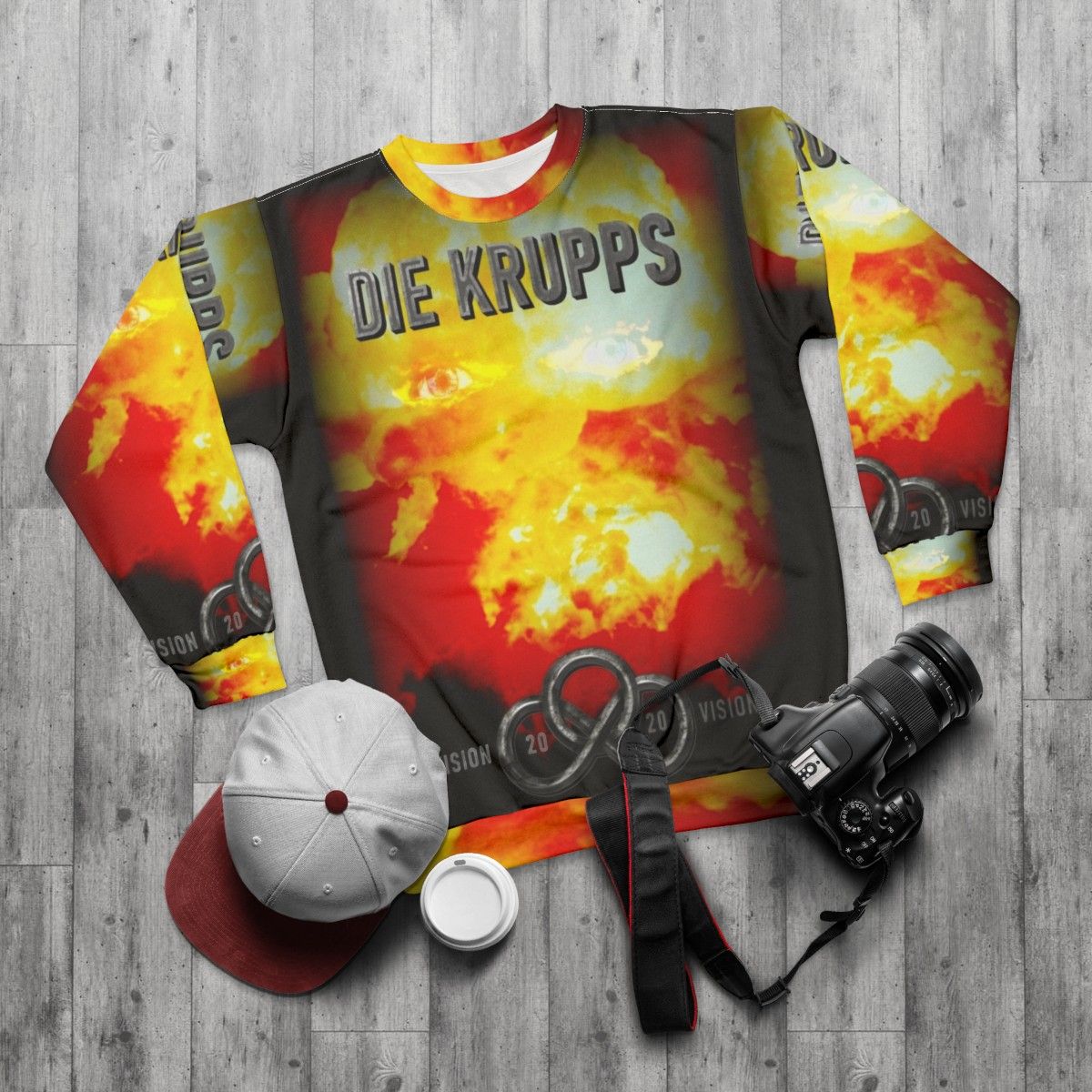 Die Krupps 20 20 Vision Sweatshirt - flat lay