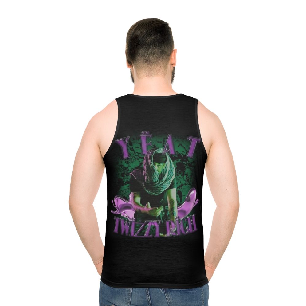 Yeat Twizzy Rich Unisex Tank Top - men back