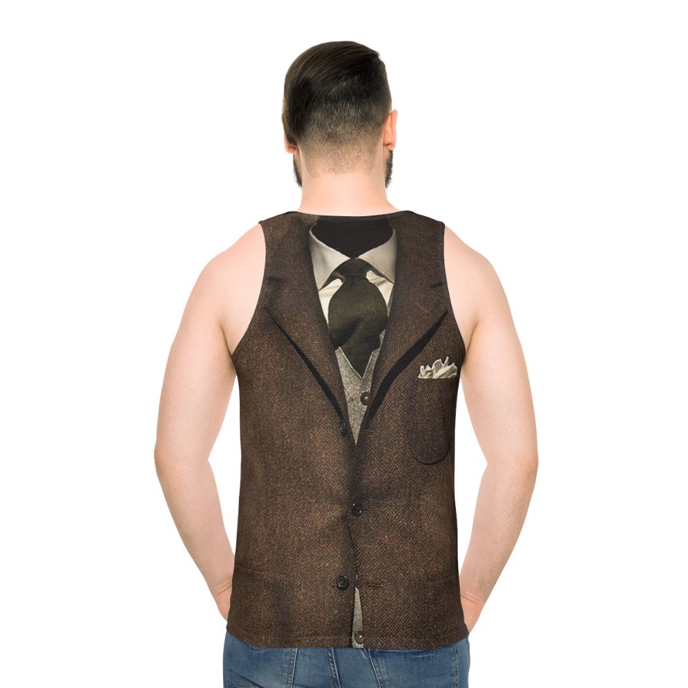 Vintage Gentleman Unisex Tank Top - men back