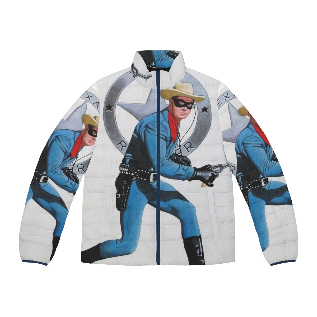 Lone Ranger Clayton Moore superhero puffer jacket